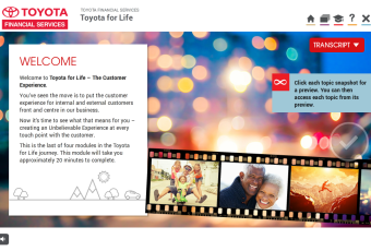 Toyota for Life suite